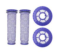 Lemige HEPA Lot de 2 post-filtres et 2 pré-filtres de rechange pour aspirateurs Dyson DC65, DC66, DC41, UP13, UP20 Animal, Multi Floor et Ball - Compatible avec la pièce 920769-01 et 920640-01