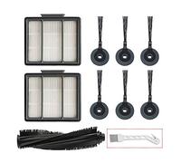 Lemige Lot de 10 filtres de Rechange pour aspirateur Shark ION Robot S87 R85 RV850, 1 Brosse Principale, 2 filtres HEPA et 1 Brosse de Nettoyage