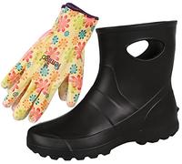 Lemigo Bottes de Pluie de Jardin Unisexes Très Légères en EVA Garden 36-47 EU (Noir, Système Taille Chaussures EU, Adulte, Numérique, Moyen, 41)