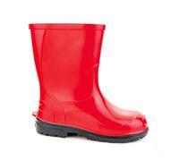 Lemigo Bottes de Pluie pour Enfants Filles et Garçons Chaussures de Pluie OLI 20-35 EU (Rouge, Système Taille Chaussures EU, Enfant de moins de 5 ans, Numérique, Moyen, 22)