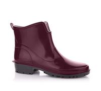 Lemigo Bottes en Caoutchouc Cheville Pour Femmes Bottes de Pluie Courtes Elke (Bordeaux, Système Taille Chaussures EU, Adulte, Numérique, Moyen, 42)
