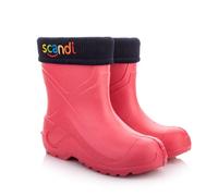 Lemigo Enfants Jeunes Bottes de Pluie Doublées Ultralégeres EVA SCANDI (Rose Lettres de Couleur, numeric_25)