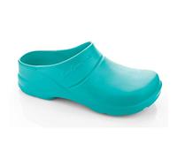 LEMIGO Sabots de jardin légers en EVA Bio Comfort Lux (40, turquoise avec insert)