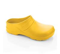 LEMIGO Sabots de jardin légers en EVA Bio Comfort Lux avec insert (couleur moutarde avec insert, 39 EU)