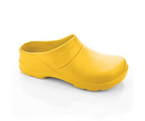 LEMIGO Sabots de jardin légers en EVA Bio Comfort Lux avec insert (couleur moutarde avec insert, 39 EU)