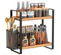 LEMIKKLE Accessoires de bar à café et porte-gobelets, organisateur et rangement de cuisine, étagère à épices pour comptoir, cuisine (panier)