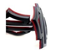 LEMING CNC Réservoir De Carburant Autocollant Emblèmes Badges pour H.Arley D.avidson XL883 XL1200 X48 DYNA Fat Bob Breakout Low Rider Road King G Pad réservoir Moto (Color : Black 2PCS)