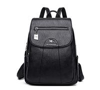 LEMITA Sac À Dos Pour Femmes Sac À Bandoulière Décontracté De Grande Capacité Sac De Voyage D’Étudiant Universitaire, Noir