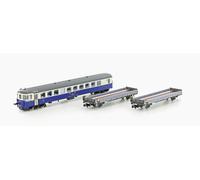 Lemke LC96009 Train de chargement auto N 3, chariot de commande BDT+2x voitures de rappel BLS