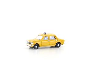 LEMKE Minis 81515150 - Fiat 128, Taxi, Jaune - Jauge N