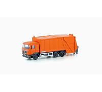 LEMKE Minis 81520952 Man F90 Camion Poubelle Neutre, Orange, Largeur de Voie N