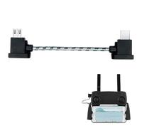 LEMLIN Câble de Télécommande Micro AB vers USB C 15 cm,Compatible avec Télécommande DJI Mini SE,Mavic Mini,Mavic Air,Zoom,Câble de Données Nylon à Angle Droit pour Connexion OTG Robuste