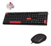 LEMOKEY X2 QMK/VIA Ensemble clavier et souris de jeu personnalisés, programmable 104 touches, support de joint, rétroéclairage rouge, clavier mécanique filaire avec commutateurs rouges pour
