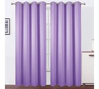 LEMOMO Lot de 2 rideaux occultants à isolation thermique pour chambre à coucher Lavande 132 x 241 cm