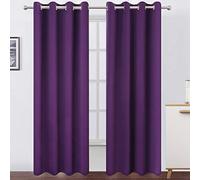 LEMOMO Lot de 2 rideaux occultants thermiques pour chambre à coucher Violet 132 x 241 cm