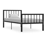Lemon 100 x 200 cm/ Cadre de lit - sans matelas - noir métal Structure de lit 1 personne CCL54362107