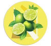 Lemon 1000 Pieces Puzzles Ronds Puzzle Cadeaux Jeu Cadeau Unique Puzzle DIY pour Adultes Et Enfants 1000pcs (67.5x67.5cm)