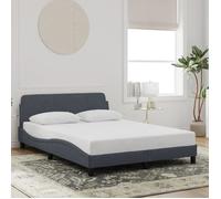 Lemon 140x190 cm/ Cadre de lit - sans matelas - gris foncé - Structure de lit 2 personnes - velours CCL41386846