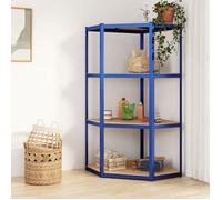 Lemon Armoire Étagère Flottante,VIDAXL,Bibliothèque/ Étagère d'angle à 4 niveaux Bleu Acier et - bois d'ingénierie CCL67159555