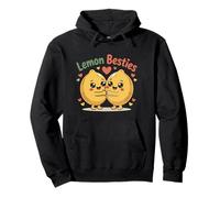 Lemon Besties Matching Friends Graphic Fun Summer Sweat à Capuche