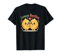 Lemon Besties Matching Friends Graphic Fun Summer T-Shirt