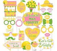 Lemon Bride Shower Decor She Found Her Main Squeeze Photo Booth Prop Lemon Lemon Citrus Party Supplies - Lot de 24