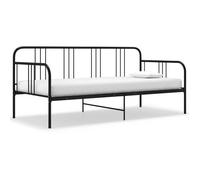 LEMON Cadre de canapé-lit/Lit simple - sans matelas - noir métal - 90x200 cm LL1166