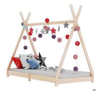 LEMON*Cadre de lit d'enfant - 1 Personne,lit d'appoint, Bois de pin massif 70x140 cm SOLOMON9086 Août