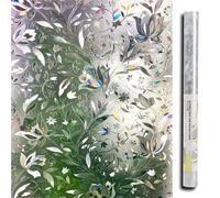 LEMON CLOUD Film décoratif Statique pour fenêtre - Anti-UV - Contrôle de la Chaleur - Tulipe 3D - 90x300cm - Givré Semi-translucide