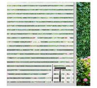 LEMON CLOUD Film Occultant Fenêtre, Anti Regard Electrostatique Motif Rayure Non Adhesif Anti-UV Idéal pour Bureau Chambre Cuisine Maison Salle de Bain 44,5 x 200 cm