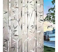 Lemon Cloud Film Occultant Fenêtre, Film Fenêtre Anti Regard, Brise Vue Anti UV, Film Electrostatique vitre Non Adhésif, Film Fenêtre Décoratif pour Bureau Maison Motif Bambou 60x200CM