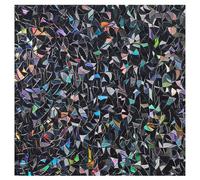 LEMON CLOUD Film Occultant pour Fenêtre, Décoratif Givré 100% Opaque, Amovible pour Vitre, Anti-UV, Demi-Lune Occultante (90 x 400 cm)