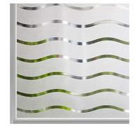 LEMON CLOUD Film pour Fenêtre Intimité Givré Auto-Adhésif Fenêtre Autocollant Pas de Colle Statique Cling Film de Verre Opaque Protection UV Motif Vague 115x400cm