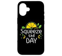 Lemon Coffee Squeeze The Day Sign,When Life Gives You Lemons Coque pour iPhone 16
