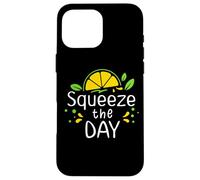 Lemon Coffee Squeeze The Day Sign,When Life Gives You Lemons Coque pour iPhone 16 Pro Max