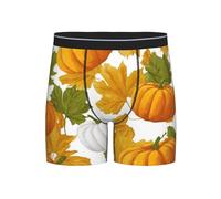 Lemon Cookies Boxer à jambe longue pour homme - Respirant et extensible - Branche de pin - Sous-vêtements confortables