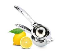 Lemon Juicer Citrus Juicer for Lemons Oranges Limes And Other Fruits Regular Size Yellow And Silver