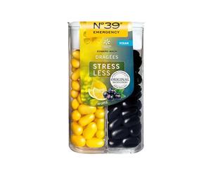 Lemon Pharma Dragées Jour & Nuit N°39 - Fleurs de Bach originales d’Angleterre - soutien émotionnel lors de nervosité, moments agités, examens ou journées stressantes - saveur cassis & citron - 44 g