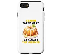 Lemon Pound Cake Lover Hilarant Funny Pound Cake Dessert Coque pour iPhone SE (2020) / 7/8