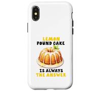Lemon Pound Cake Lover Hilarant Funny Pound Cake Dessert Coque pour iPhone X/XS