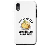 Lemon Pound Cake Lover Hilarant Funny Pound Cake Dessert Coque pour iPhone XR