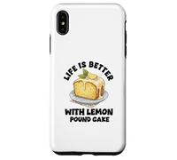 Lemon Pound Cake Lover Hilarant Funny Pound Cake Dessert Coque pour iPhone XS Max