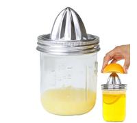 Lemon Press Citric Press Manuel en acier inoxydable 18/8 avec récipient de 350 ml, diamètre, lave-vaisselle résistant au lave-vaisselle, presse-agrumes manuel, juicer à mains multifonction Chiefville