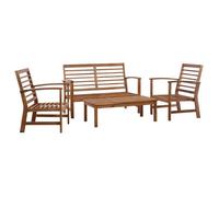 Lemon Salon bas de jardin 4 pcs - Bois d'acacia solide - 100x50x33 cm 47282