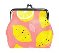 Lemon Seamless Coin Purse Wallet Bag Change Pouch Gifts for Women Kids Girls Key Holder