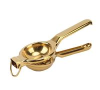 Lemon Squeezer Stainless Steel Ergonomic Ultra Long Handle Hand Held Juicer With Lifting Ring for Kitchen (Or)