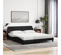 LEMON*Structure de lit - 2 Personnes ,lit d'appoint, noir 160x200 cm tissu SOLOMON8007 Août