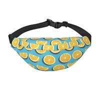 Lemon Wedges Grand sac banane tendance pour voyage, décontracté, convient pour le sport, la course à pied, le cyclisme, les voyages, la pêche