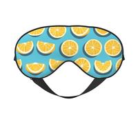 Lemon Wedges Masque doux pour les yeux, imprimé sur toute la surface, 96 % polyester, 4 % élasthanne