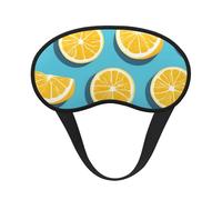 Lemon Wedges Masque universel léger pour les yeux Idéal pour les voyages, les siestes de bureau et le travail par quart de travail fournit un environnement de sommeil confortable